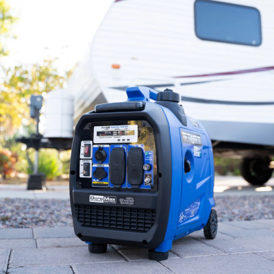 Duromax 4500 Watt Generator 5500 Watt Max with CO Alert Shutdown. RV and Home Backup Ready.